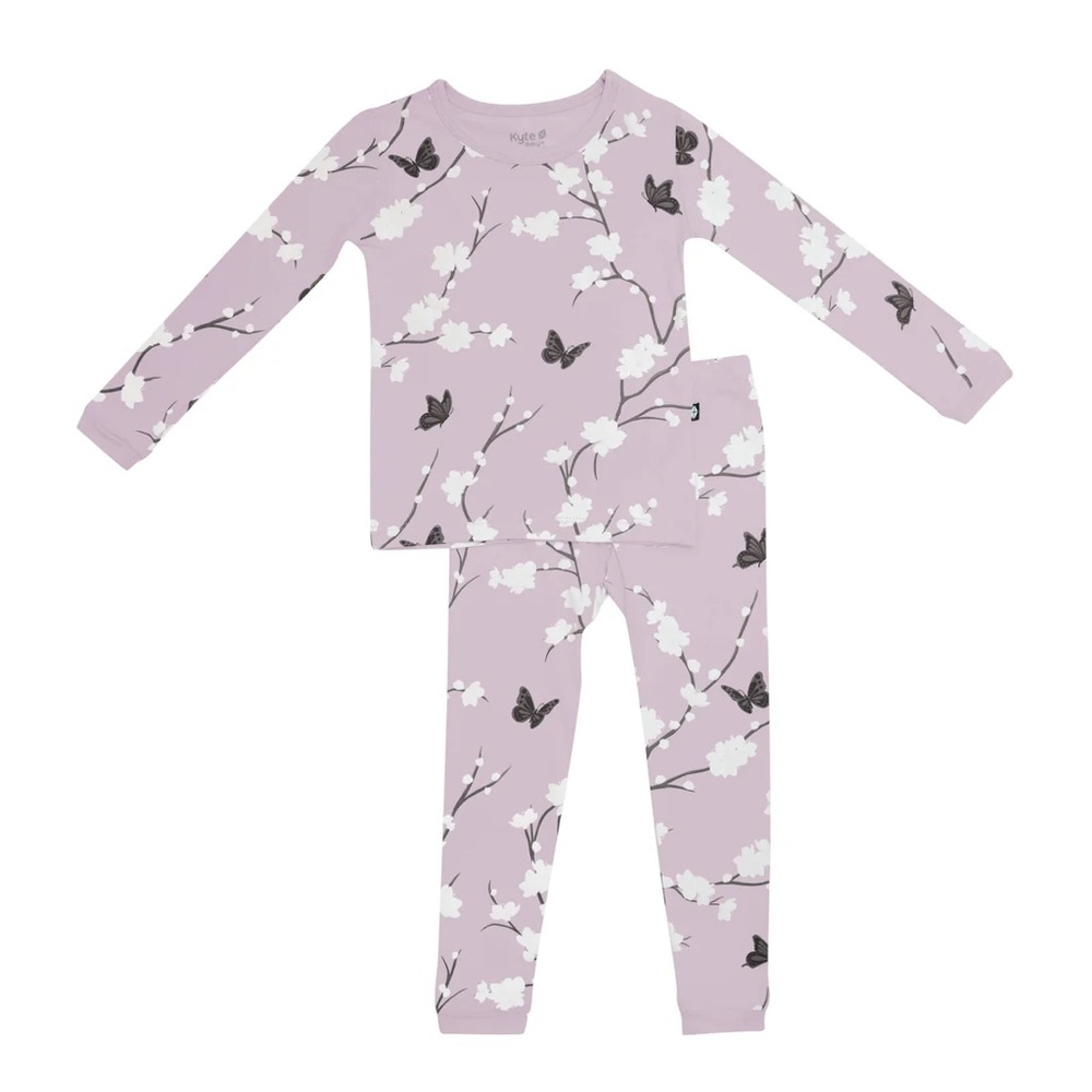 Kyte Baby Cherry Blossom toddler pajamas